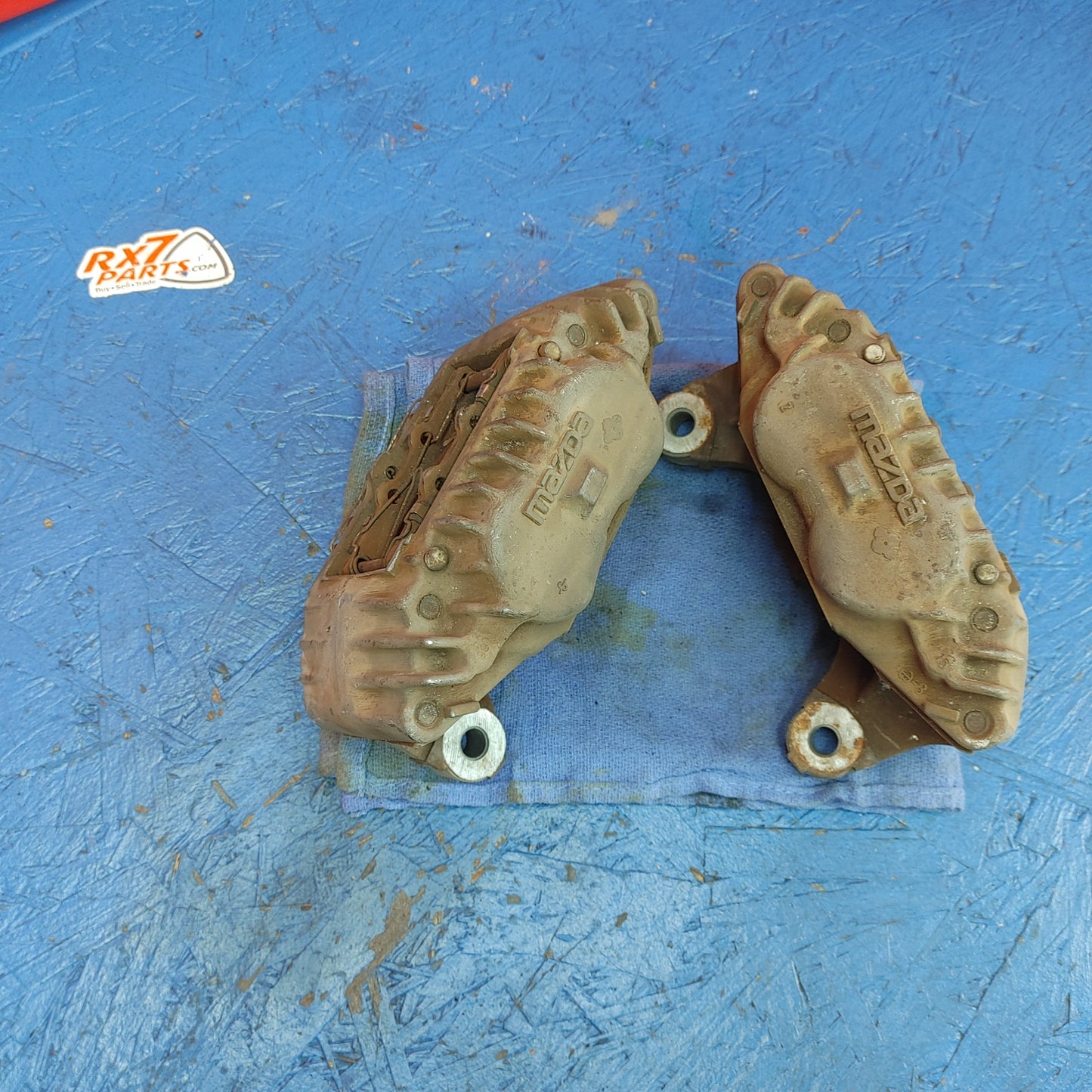 Front 4 Piston Pot Brake Calipers RX7 FD FD3S 93 - 02 Mazda S9B28/2
