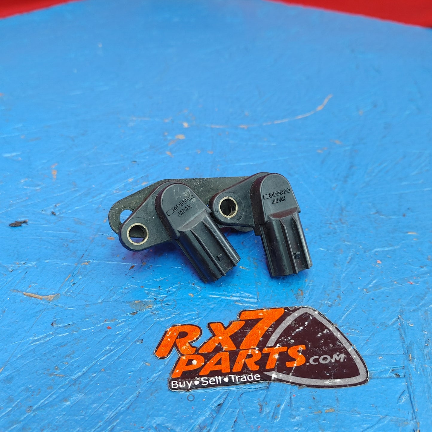 OEM Denso Crank Angle Sensor Pair With Bracket N3A1-18-221A RX7 FD FD3S 93 - 02 Mazda S7B17/4