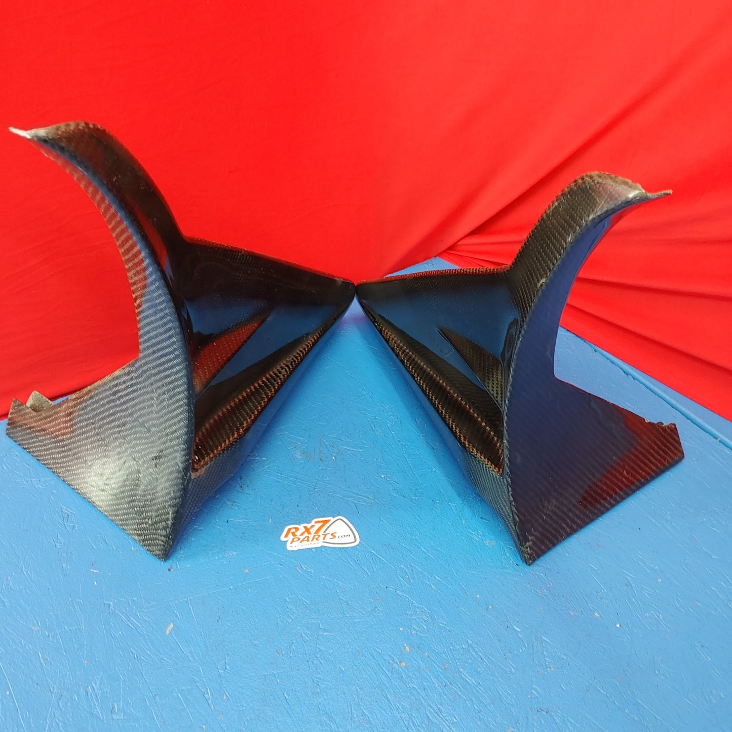 LHD, RHD Carbon Fiber Leg Sport Style Side Deflectors RX7 FD FD3S 93 - 02 Mazda S4B0/71