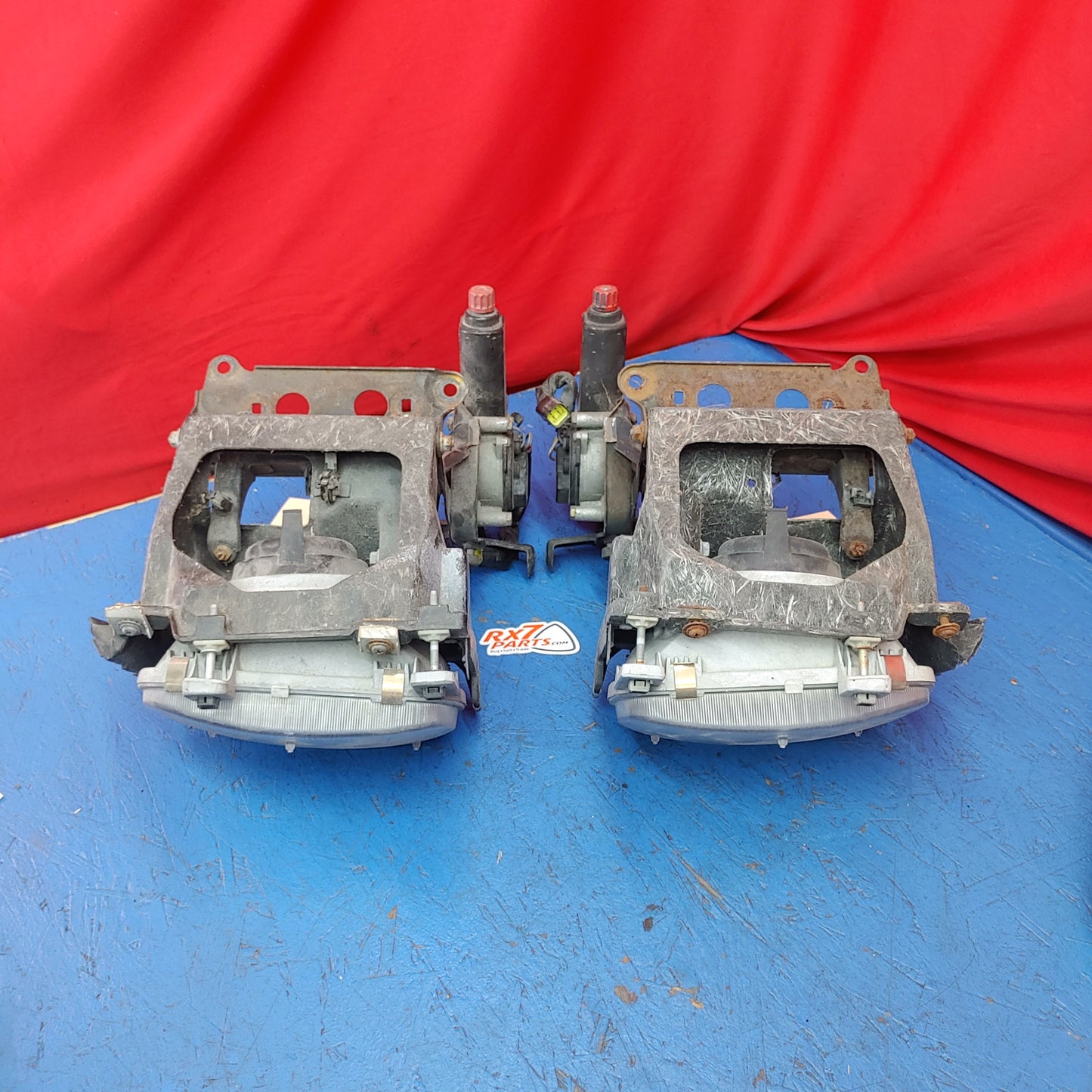 LHD, RHD Head Lights Pair Set Incomplete RX7 FD FD3S 93 - 02 Mazda S12B13/3