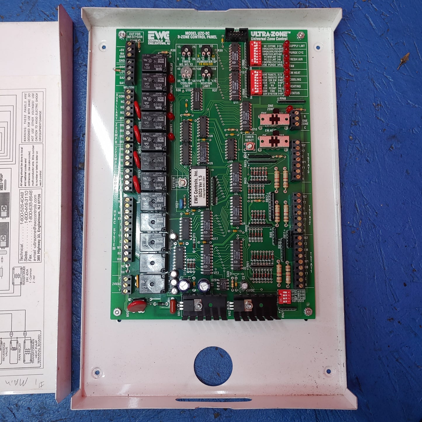 3 Zone Control Panel UZC-3C S8B40/2