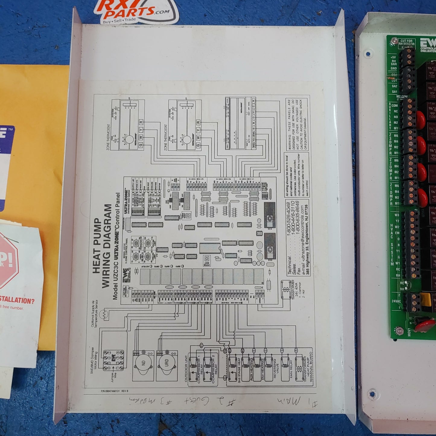 3 Zone Control Panel UZC-3C S8B40/2