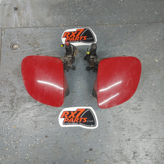 LHD, RHD Complete Headlight Assembly Motor Lid Bezel Cover  RX7 FD FD3S 93 - 02 Mazda S4B0/278