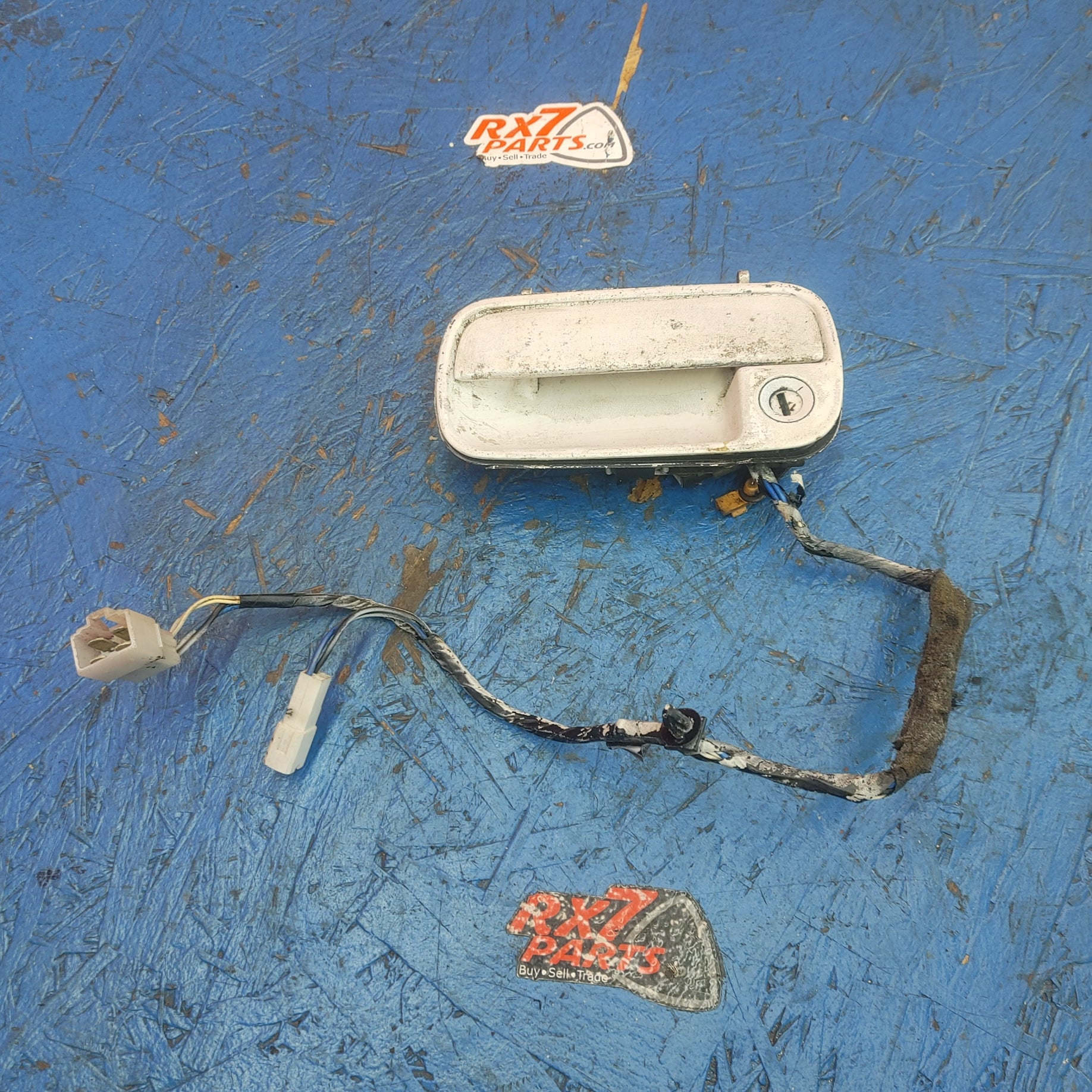 LHD White Left Exterior Door Handle RX7 FC FC3S 86 - 91 Mazda