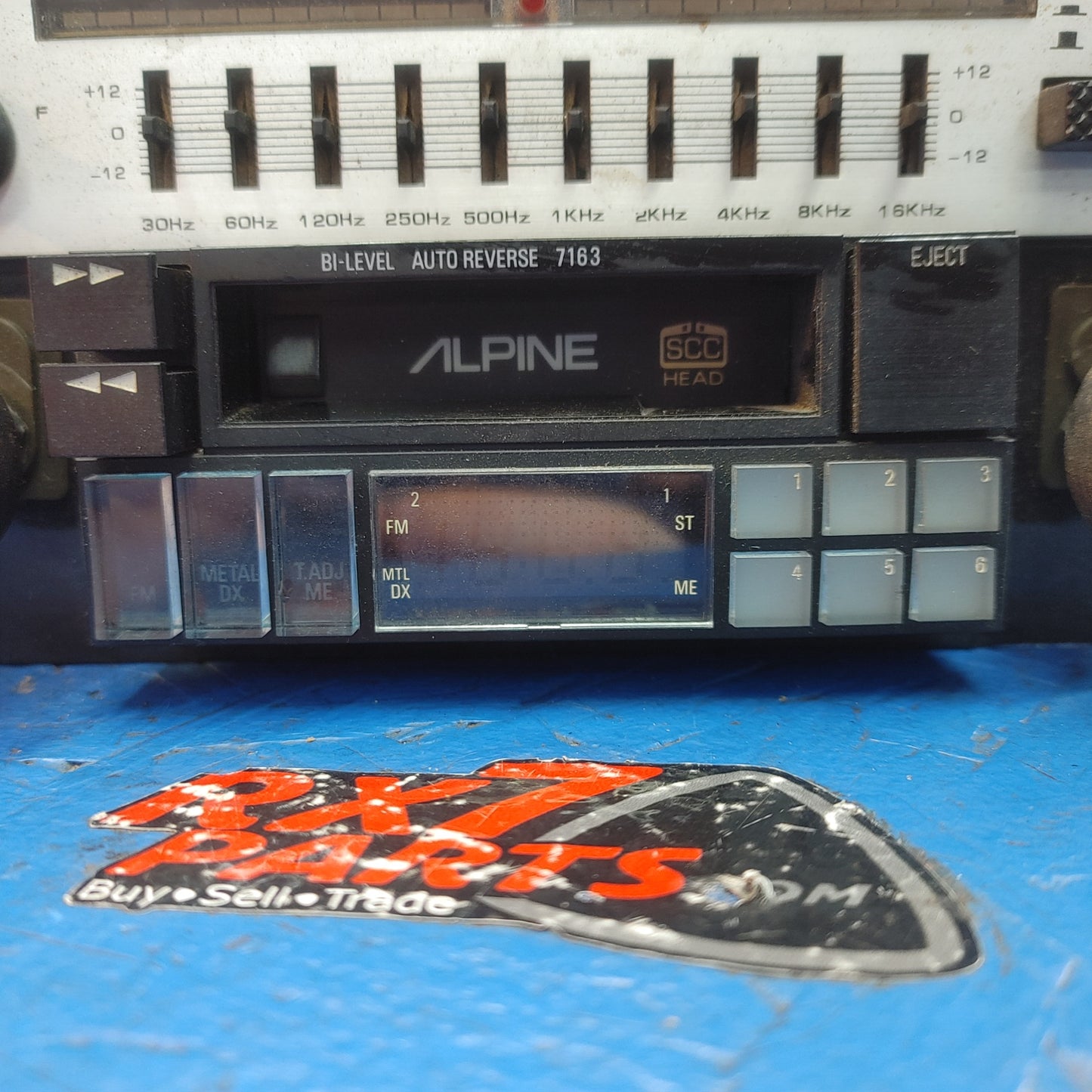 LHD, RHD Alpine 7163 Am/Fm Cassette Car Stereo With Tuner 7163 RX7 SA SA22C FB FB3S 79 - 85 Mazda S12B10/4