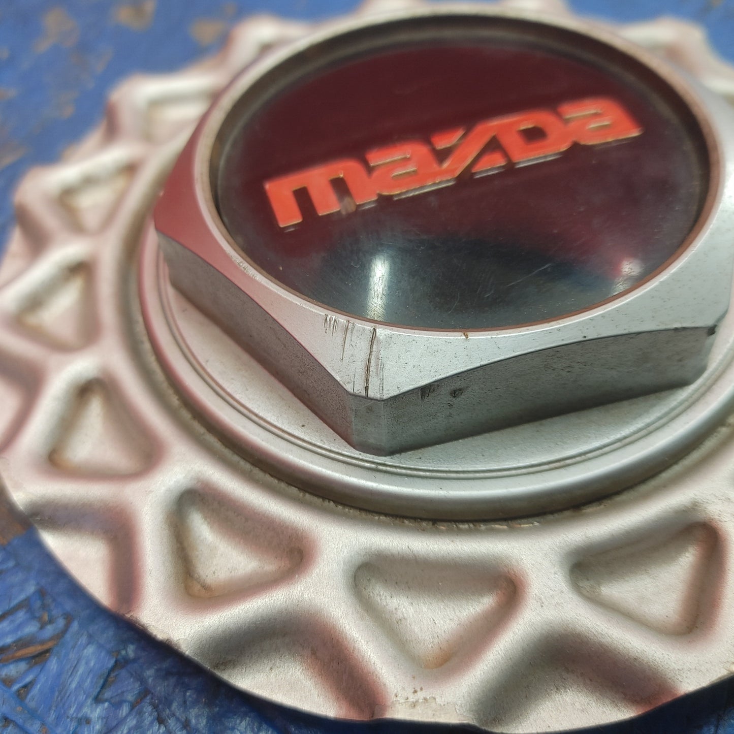 LHD, RHD Genuine BBS Center Cap Waffle (Mazda Center) RX7 FC FC3S 86 - 91 Mazda S12B1/16