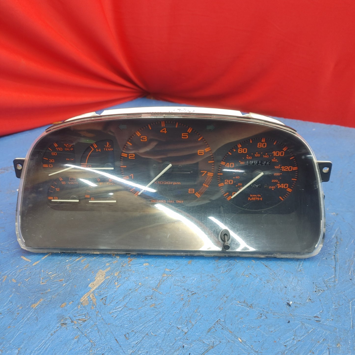 LHD, RHD 1986-88 Mazda Rx7 FC None Turbo Gauge Cluster M/T 198,132 Miles RX7 FC FC3S 86 - 91 Mazda S12B1/9