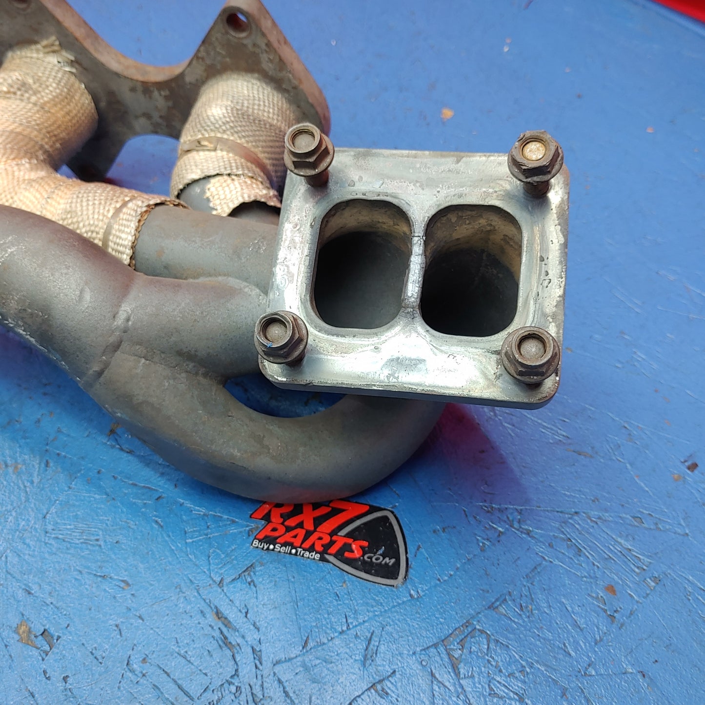 LHD, RHD Turbo Manifold For T4 T3 2.5 Inch V-Ban RX7 FD FD3S 93 - 02 Mazda S12B2/6