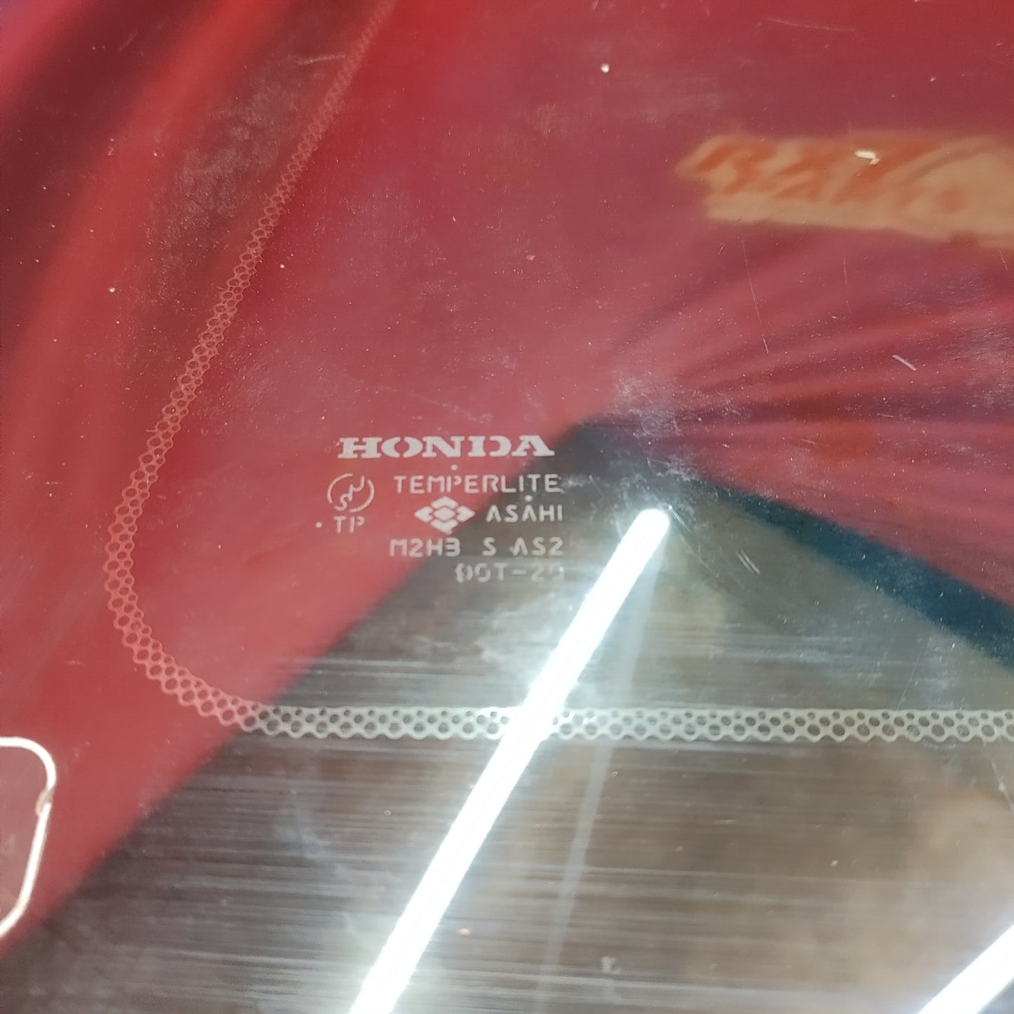 01-06 Honda Integra Driver Side Rear Quarter Glass S12B6/1