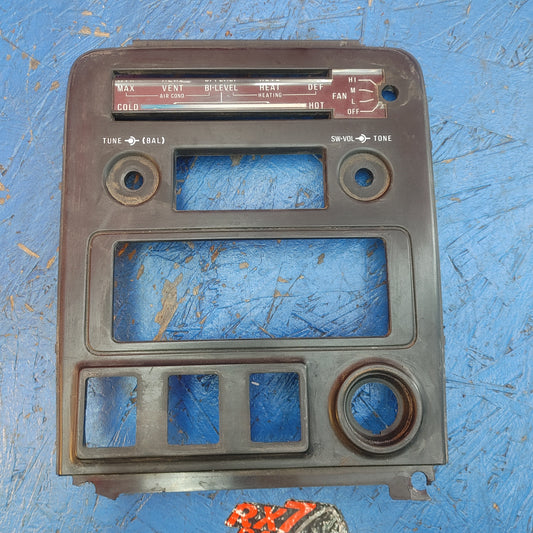 LHD, RHD Radio Surround Bezel Panel Oem Uncut  RX7 SA SA22C FB FB3S 79 - 85 Mazda S12B6/2