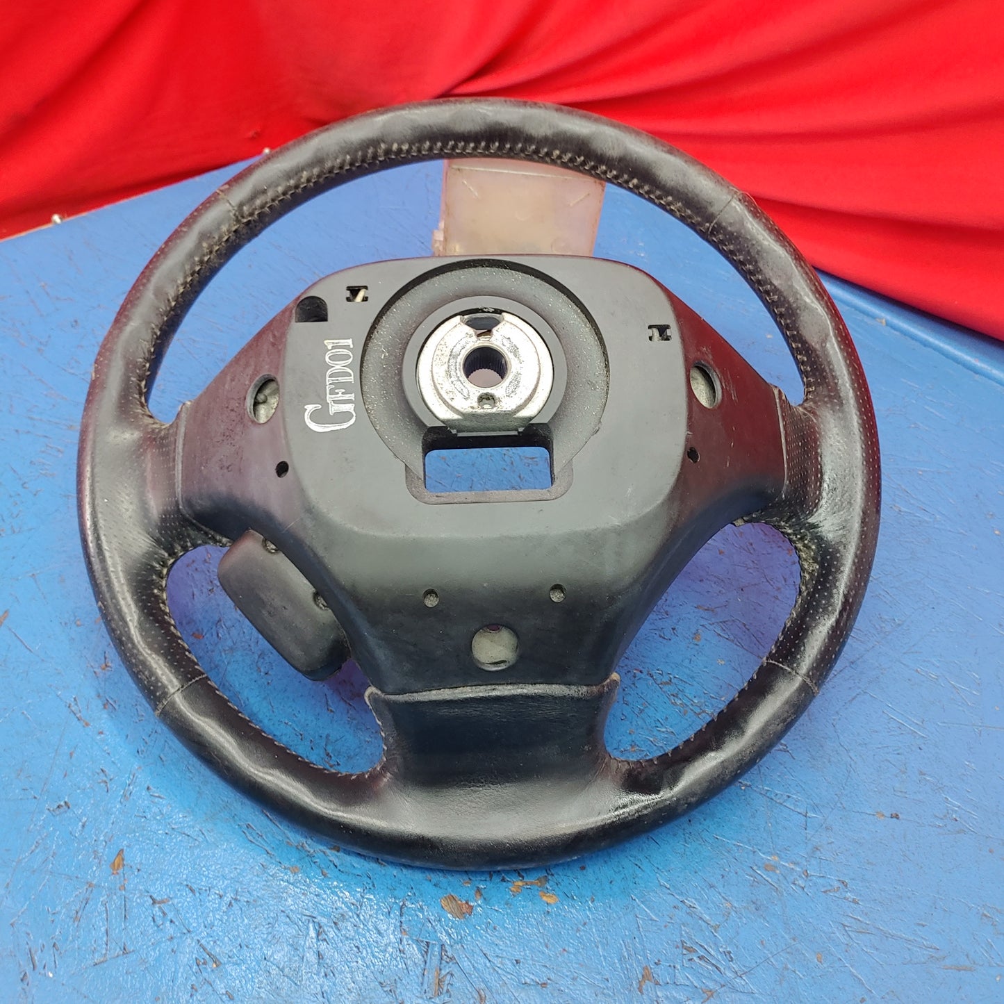 LHD, RHD Oem Steering Wheel Rough Shape With Cruise Control Button RX7 FD FD3S 93 - 02 Mazda S4B0/252