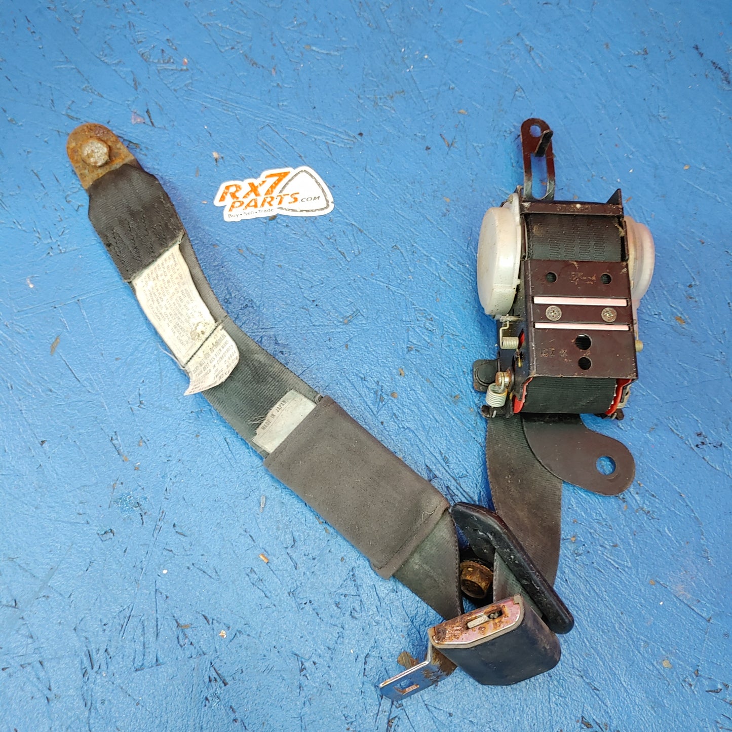 LHD (93 Red) Black Right Front Seatbelt RX7 FD FD3S 93 - 02 Mazda S5B25/13