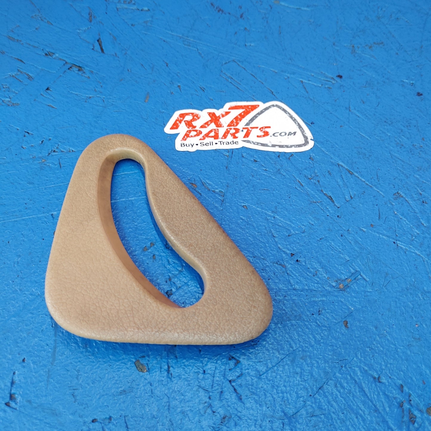 LHD, RHD Right Seatbelt Trim Plastic Cover Triangle (Tan) RX7 FD FD3S 93 - 02 Mazda S5B28/19