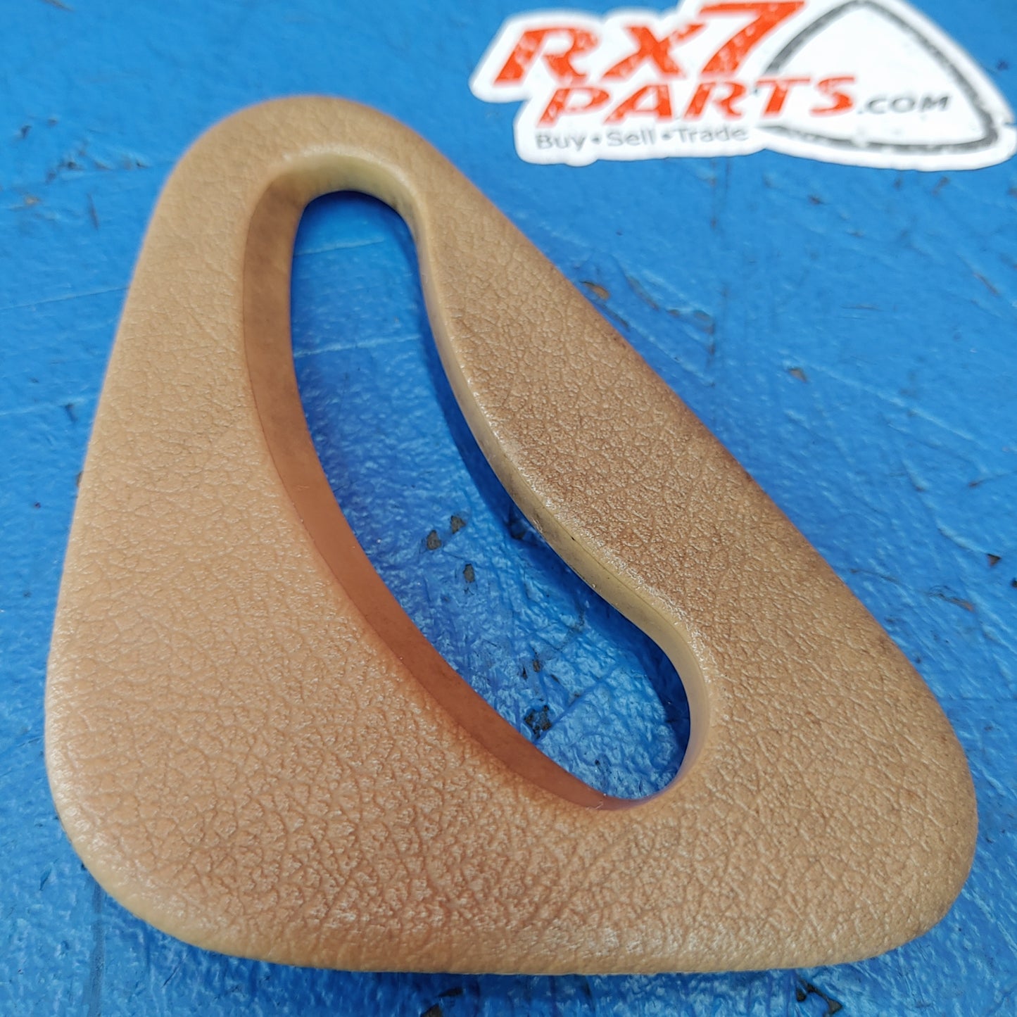 LHD, RHD Right Seatbelt Trim Plastic Cover Triangle (Tan) RX7 FD FD3S 93 - 02 Mazda S5B28/19