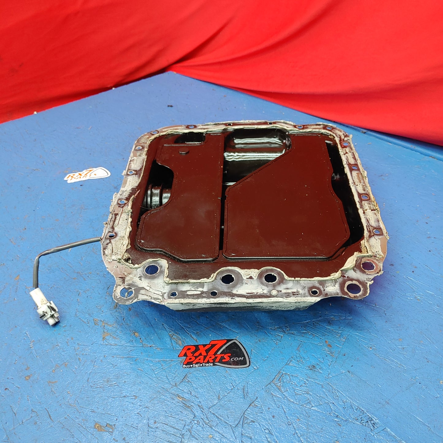 DENTED USED Oem Oil Pan W Sensor RX7 FD FD3S 93 - 02 Mazda S7B41/1