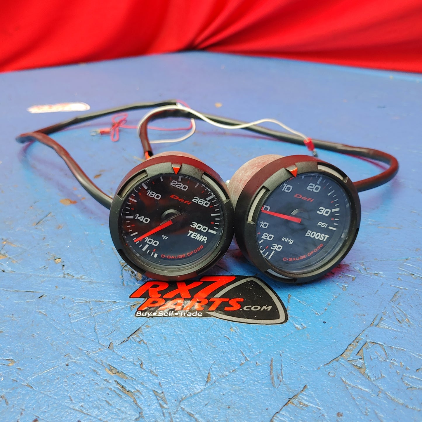 Defi Boost and Temperature Gauge - Pair (READ DESCRIPTION) S8B31/8