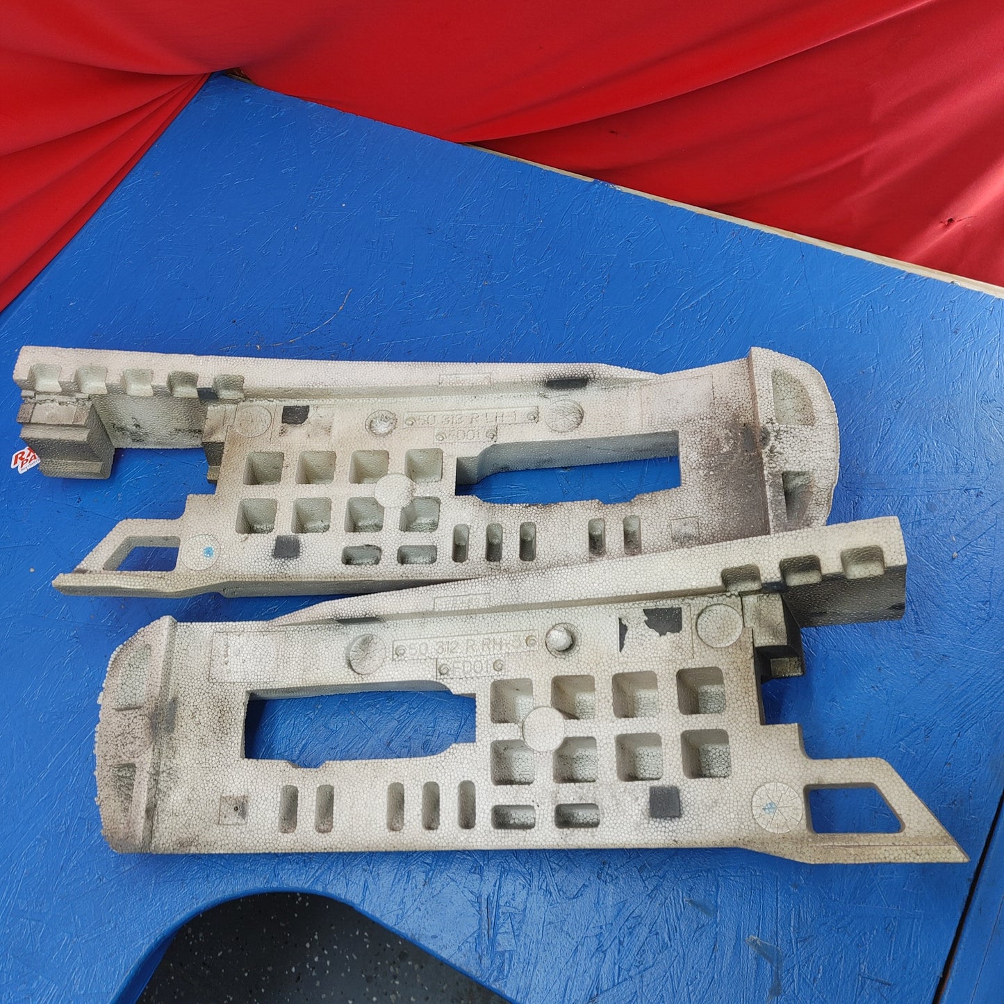 Mazda RX-7 OEM Rear Bumper Energy Absorber FD01-50-313 R LH-1 / FD01-50-312 R RH-3 RX7 FD FD3S 93 - 02 Mazda s4b0/50