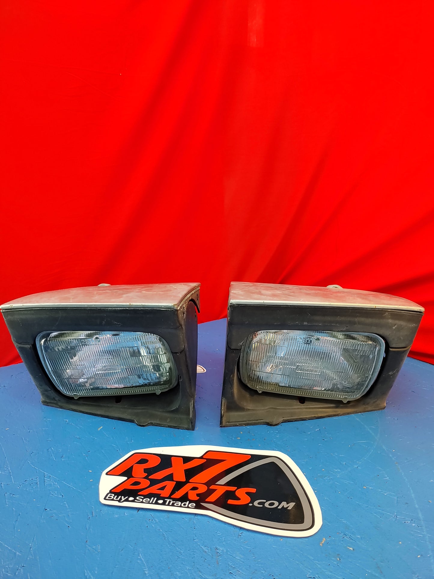 LHD FC Headlight Pair (Silver) FC Mazda Rx7 FC3S FC S8B7/1