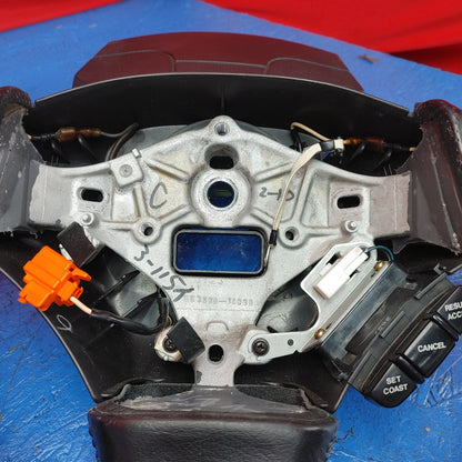 LHD Steering Wheel Complete w/ Cruise Control Buttons  RX7 FD FD3S 93 - 95 Mazda S7B25/4