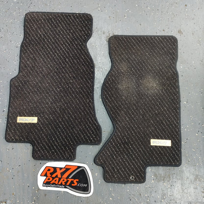 RHD OEM Black Premium Front Floor Mats Pair  RX7 FD FD3S 93 - 02 Mazda S4B0/OEFM