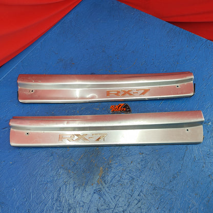 LHD, RHD Aluminum Door Sill Scuff Plates (Pair)  RX7 FD FD3S 93 - 02 Mazda S9B18/4