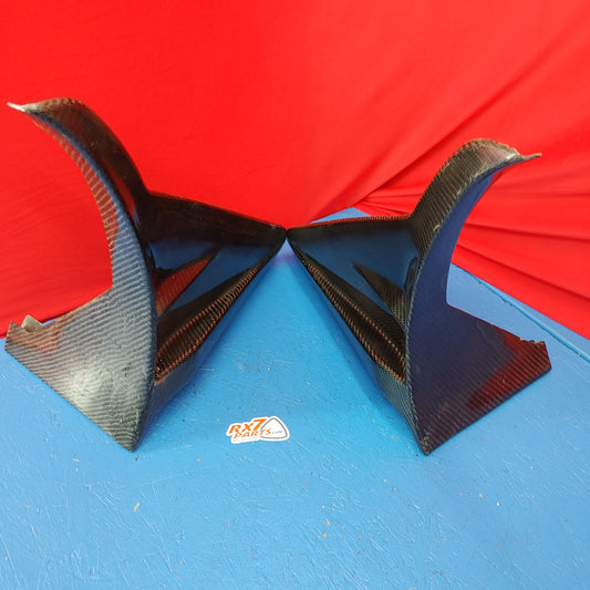 LHD, RHD Carbon Fiber Leg Sport Style Side Deflectors  RX7 FD FD3S 93 - 02 Mazda S4B0/71