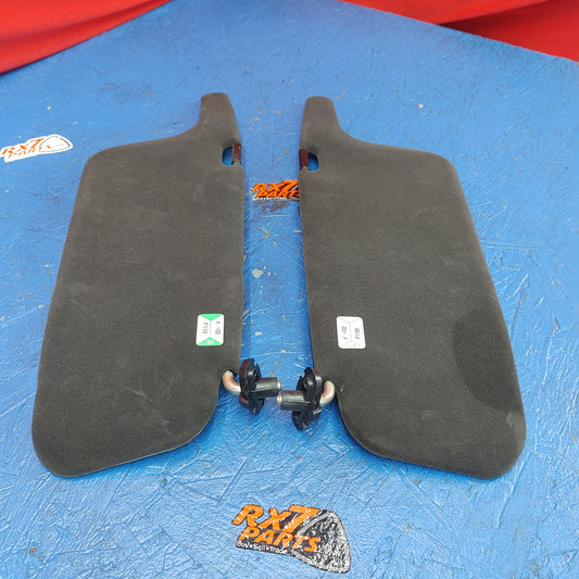 LHD, RHD Black Sun Visor Sunvisor Pair No Mirrors  RX7 FD FD3S 93 - 02 Mazda S9B18/7