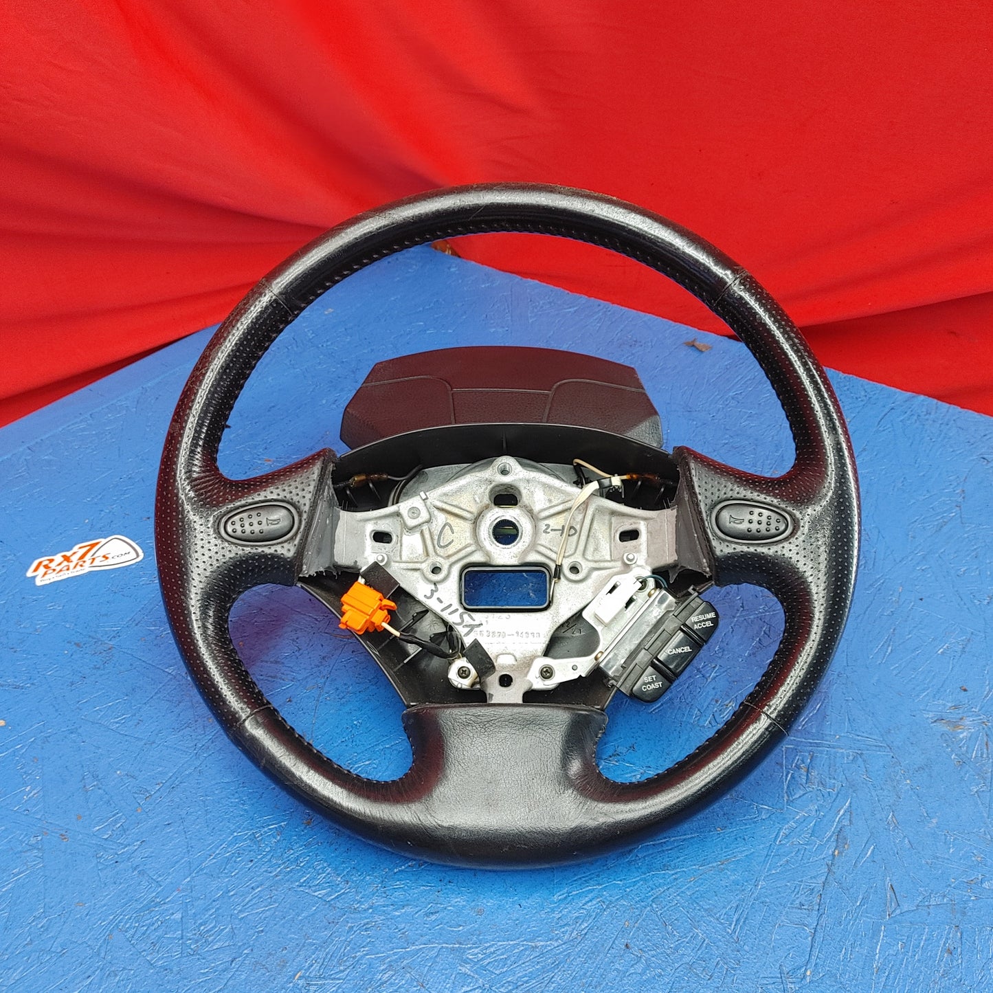 LHD Steering Wheel Complete w/ Cruise Control Buttons  RX7 FD FD3S 93 - 95 Mazda S7B25/4