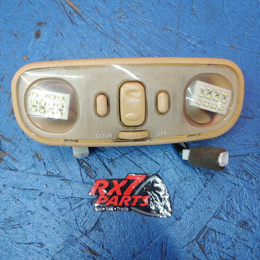 LHD, RHD Dome Light With Sunroof Control Switch Tan With Harness  RX7 FD FD3S 93 - 02 Mazda S8B39/16