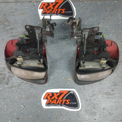 LHD, RHD Complete Headlight Assembly Motor Lid Bezel Cover  RX7 FD FD3S 93 - 02 Mazda S4B0/278