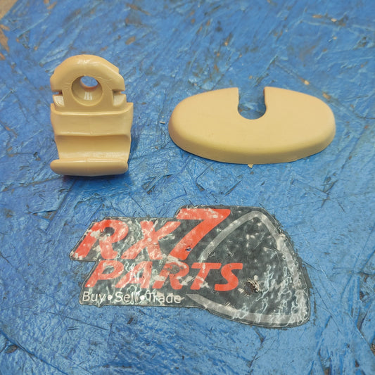 LHD, RHD Clean Tan Sun Visor Clip And Sun Visor Cap   RX7 FD FD3S 93 - 02 Mazda S7B43/3