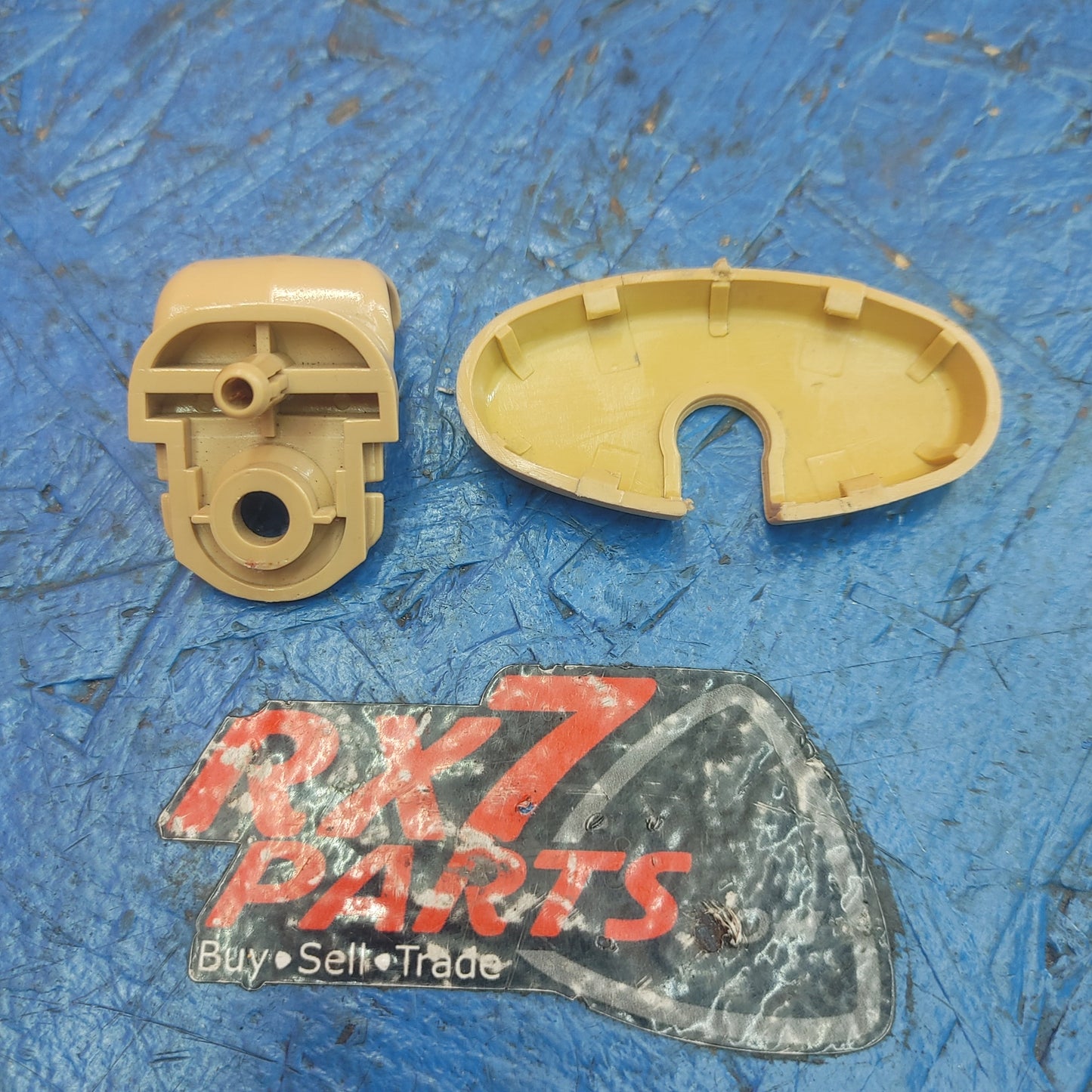 LHD, RHD Clean Tan Sun Visor Clip And Sun Visor Cap   RX7 FD FD3S 93 - 02 Mazda S7B43/3