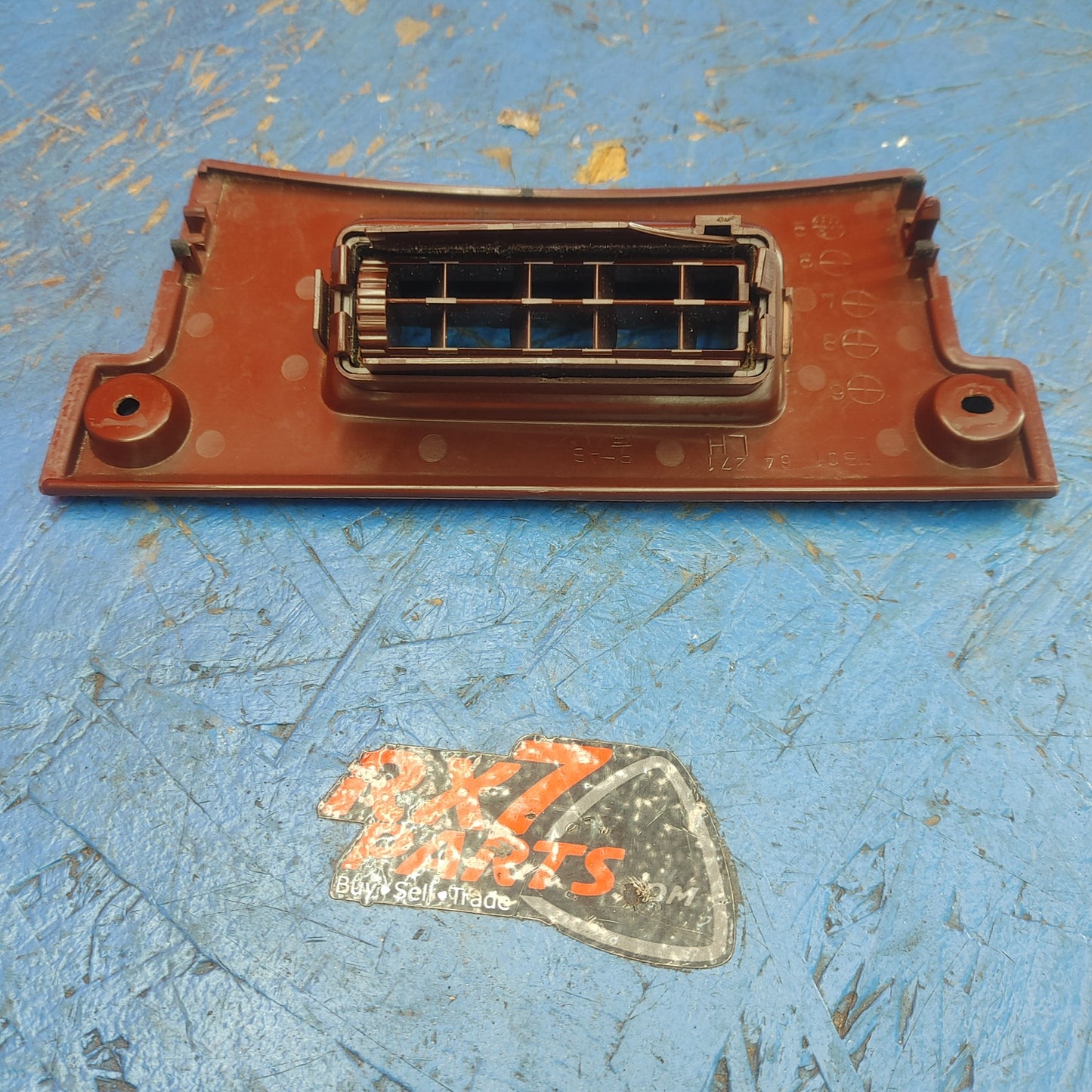 LHD Lower Under Dash Left Side Crotch Vent Oem Burgundy  FB01 64 271 RX7 FC FC3S 86 - 91 Mazda S9B35/5