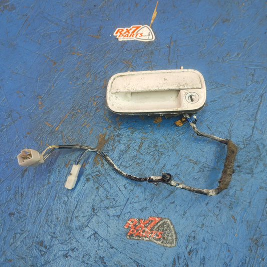 LHD White Left Exterior Door Handle   RX7 FC FC3S 86 - 91 Mazda S9B37/6