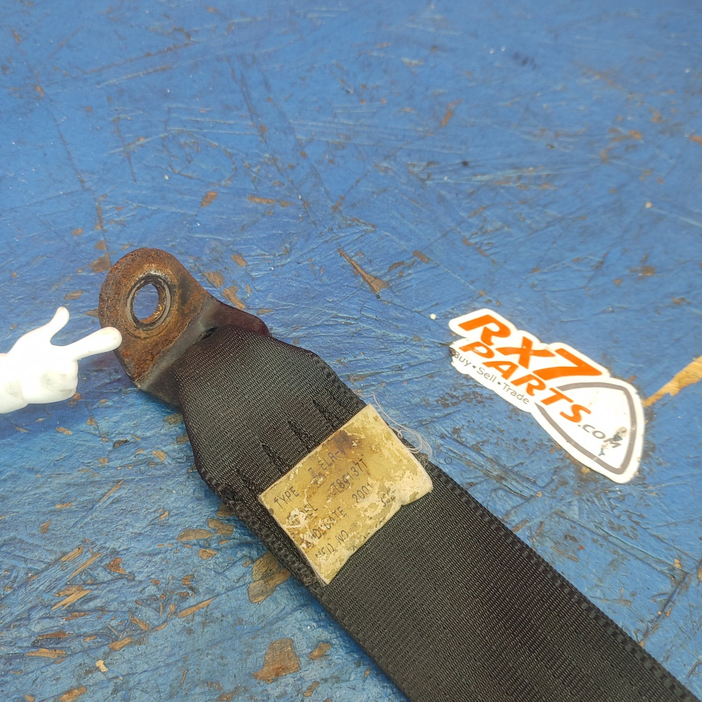 LHD Front Left Hand Seat Belt Black  RX7 FD FD3S 93 - 02 Mazda S9B37/13