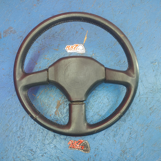 LHD, RHD Oem Black 3 Spoke Leather Steering Wheel  RX7 FC FC3S 86 - 91 Mazda S9B39/1
