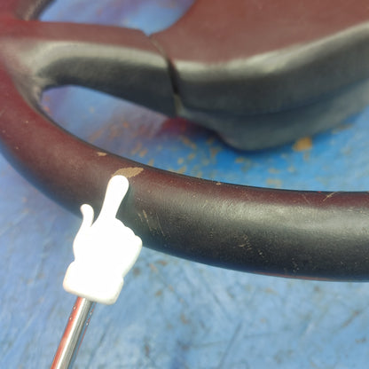 LHD, RHD Oem Black 3 Spoke Leather Steering Wheel  RX7 FC FC3S 86 - 91 Mazda S9B39/1