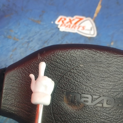 LHD, RHD Oem Black 3 Spoke Leather Steering Wheel  RX7 FC FC3S 86 - 91 Mazda S9B39/2