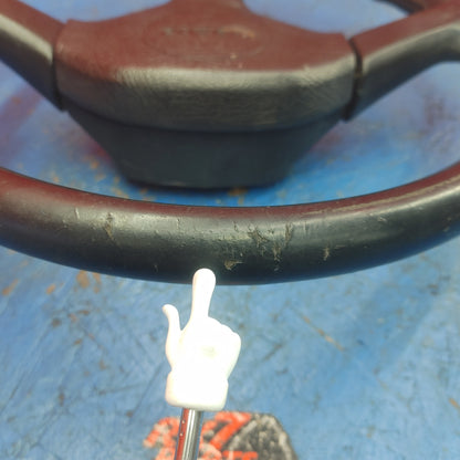 LHD, RHD Oem Black 3 Spoke Leather Steering Wheel  RX7 FC FC3S 86 - 91 Mazda S9B39/2