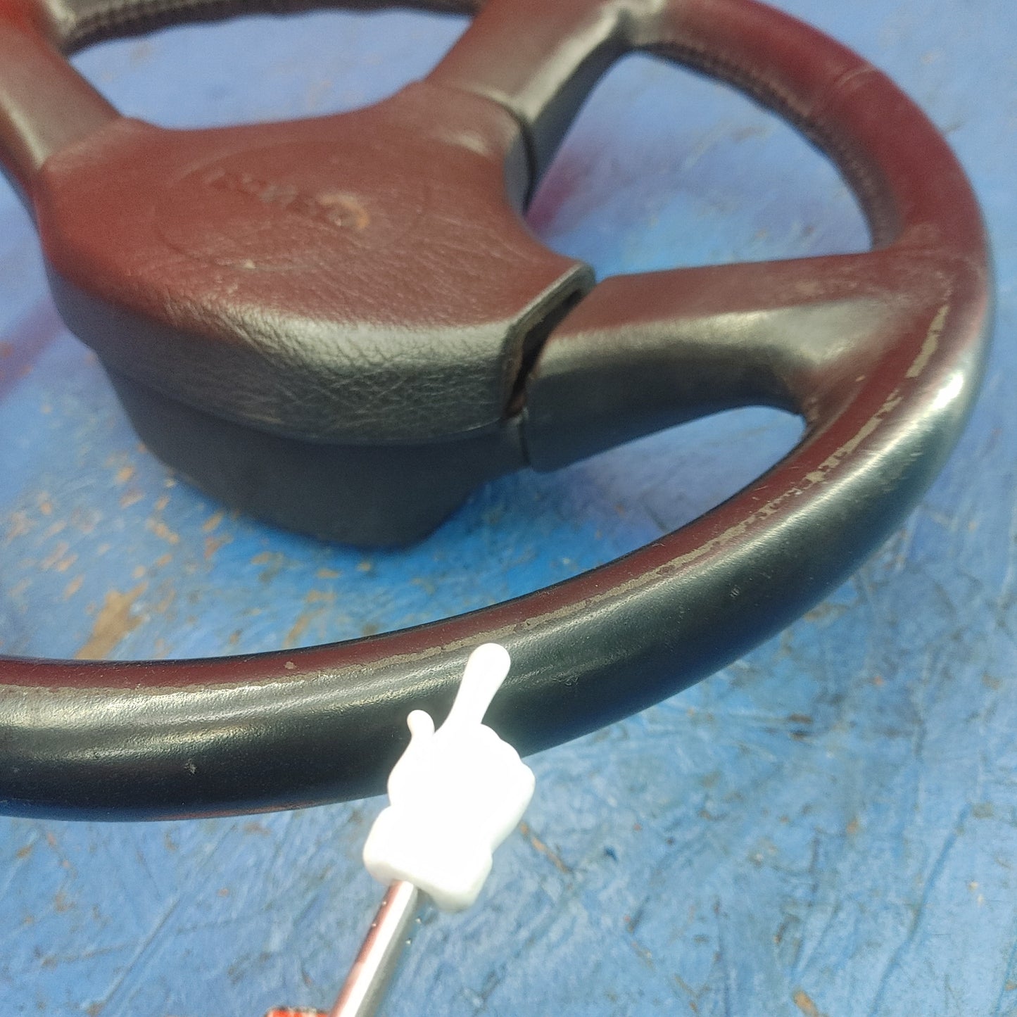 LHD, RHD Oem Black 3 Spoke Leather Steering Wheel  RX7 FC FC3S 86 - 91 Mazda S9B39/2