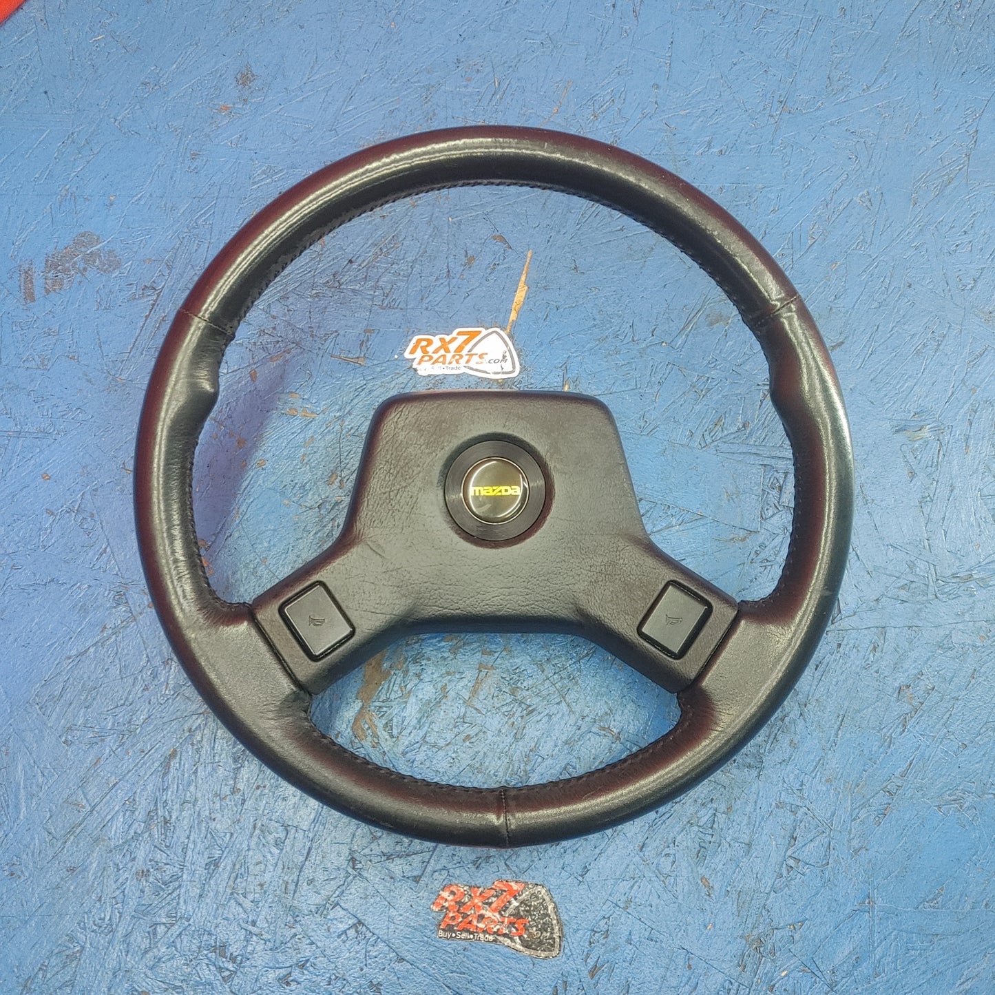 LHD, RHD Oem Black 2 Spoke Leather Steering Wheel  RX7 FC FC3S 86 - 91 Mazda S9B40/1