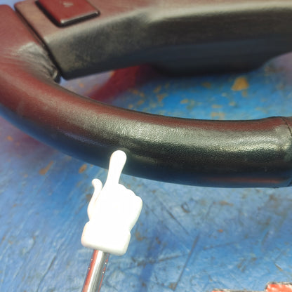 LHD, RHD Oem Black 2 Spoke Leather Steering Wheel  RX7 FC FC3S 86 - 91 Mazda S9B40/1