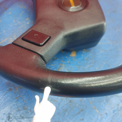 LHD, RHD Oem Black 2 Spoke Leather Steering Wheel  RX7 FC FC3S 86 - 91 Mazda S9B40/1