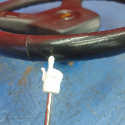 LHD, RHD Oem Black 2 Spoke Leather Steering Wheel  RX7 FC FC3S 86 - 91 Mazda S9B40/1