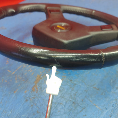 LHD, RHD Oem Black 2 Spoke Leather Steering Wheel  RX7 FC FC3S 86 - 91 Mazda S9B40/1