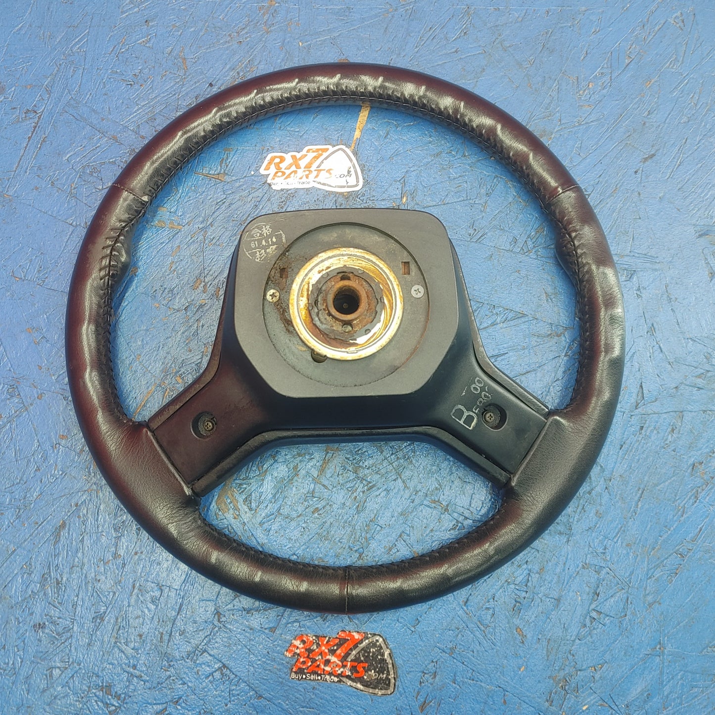 LHD, RHD Oem Black 2 Spoke Leather Steering Wheel  RX7 FC FC3S 86 - 91 Mazda S9B40/1