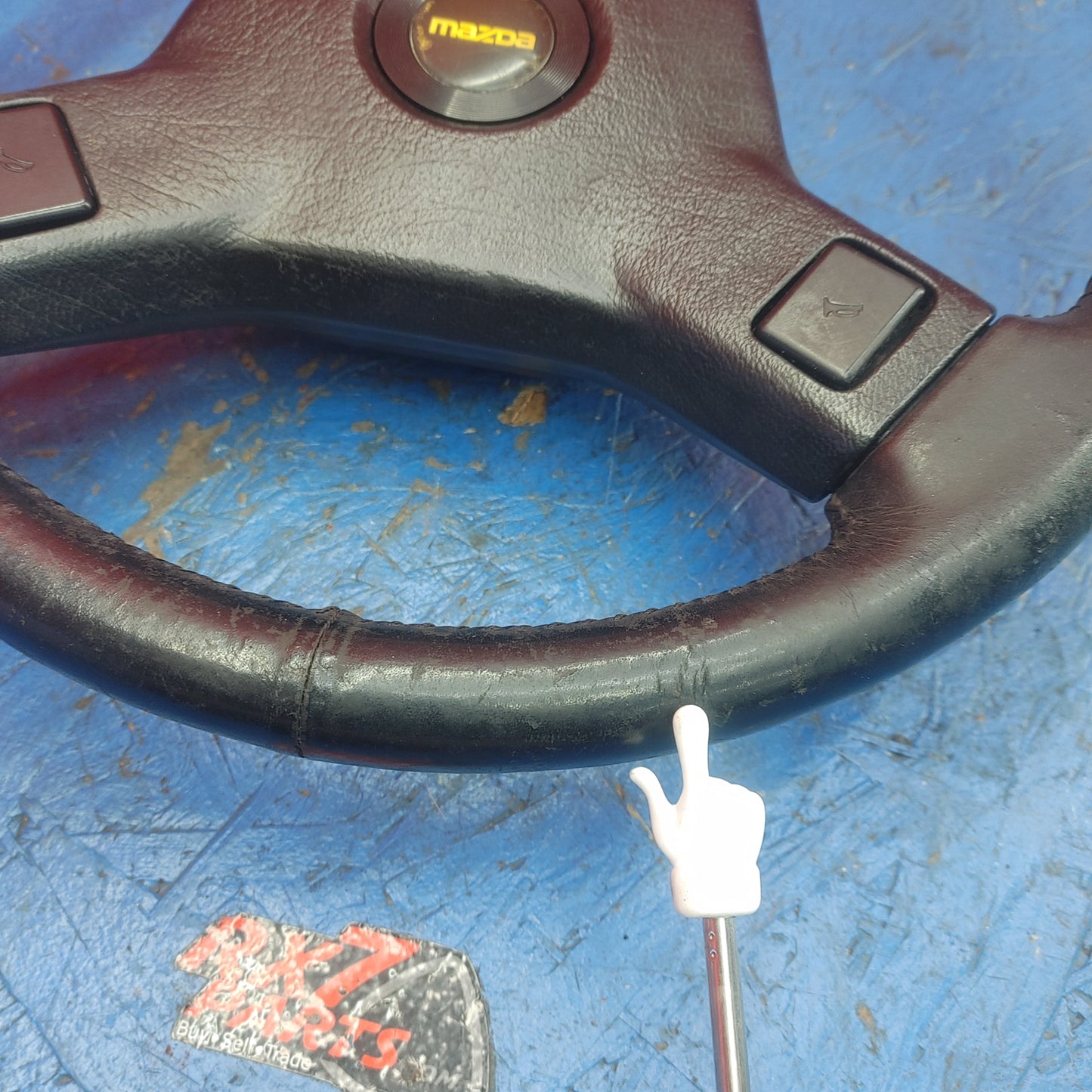 LHD, RHD Oem Black 2 Spoke Leather Steering Wheel  RX7 FC FC3S 86 - 91 Mazda S9B40/2