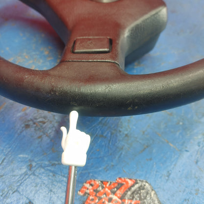 LHD, RHD Oem Black 2 Spoke Leather Steering Wheel  RX7 FC FC3S 86 - 91 Mazda S9B40/2