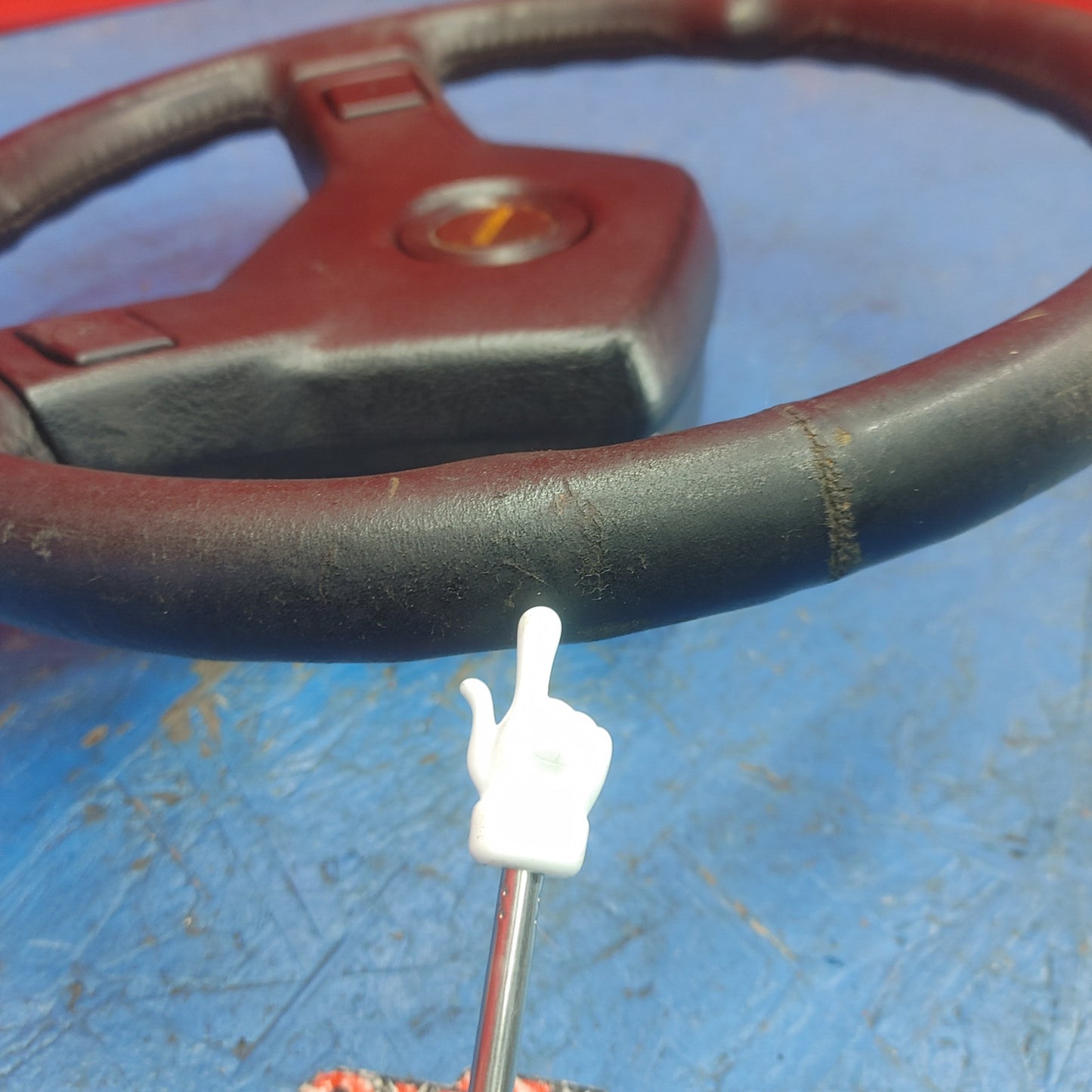 LHD, RHD Oem Black 2 Spoke Leather Steering Wheel  RX7 FC FC3S 86 - 91 Mazda S9B40/2