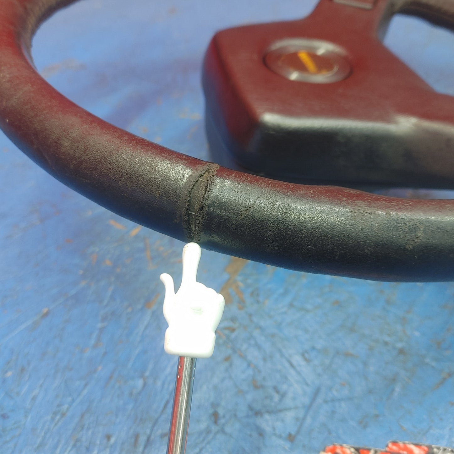 LHD, RHD Oem Black 2 Spoke Leather Steering Wheel  RX7 FC FC3S 86 - 91 Mazda S9B40/2